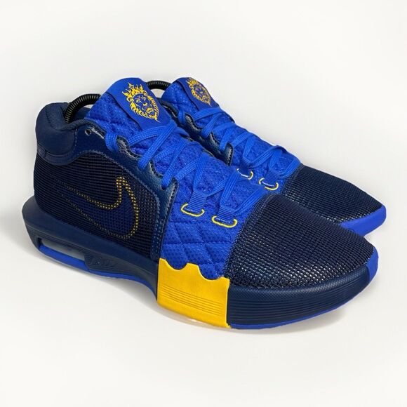 Nike Lebron Witness 8 Entourage Men Sz 7.5 Blue Gold FB2239-403 Basketball Shoes main image 6